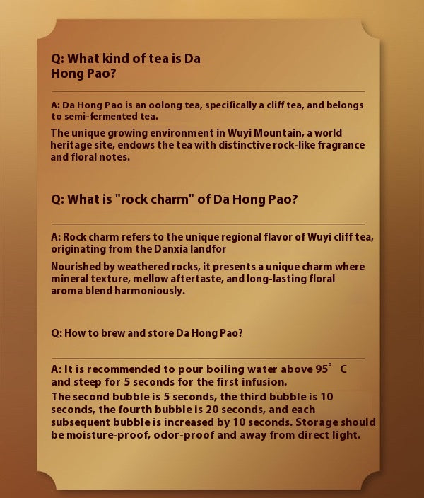 Da Hong Pao 425g a famous oolong tea from Wuyi Mountain, China
